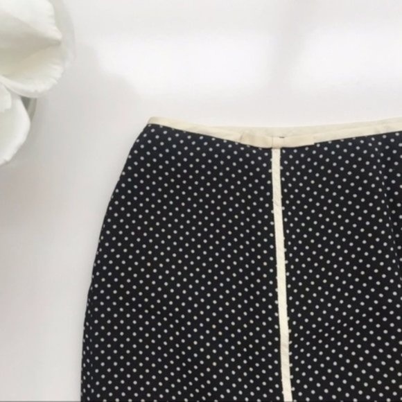 Ann Taylor | A Line Silk Polka Dot Skirt Sz. 6 - Picture 2 of 8